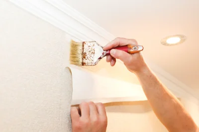 Pose de papier peint à Maisse — revêtements muraux et toiles de verre